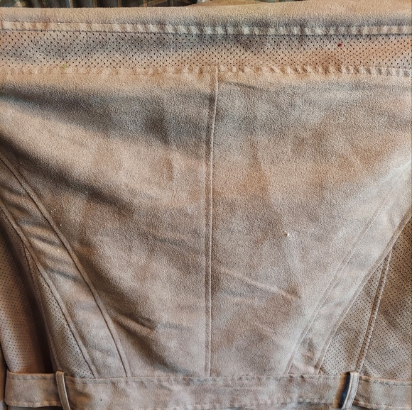 Chico's Kinsley vegan suede jacket tan brownish stylish design xxl sz4 - Picture 4 of 7